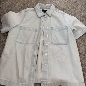 Quince Light Blue Denim Shirt
